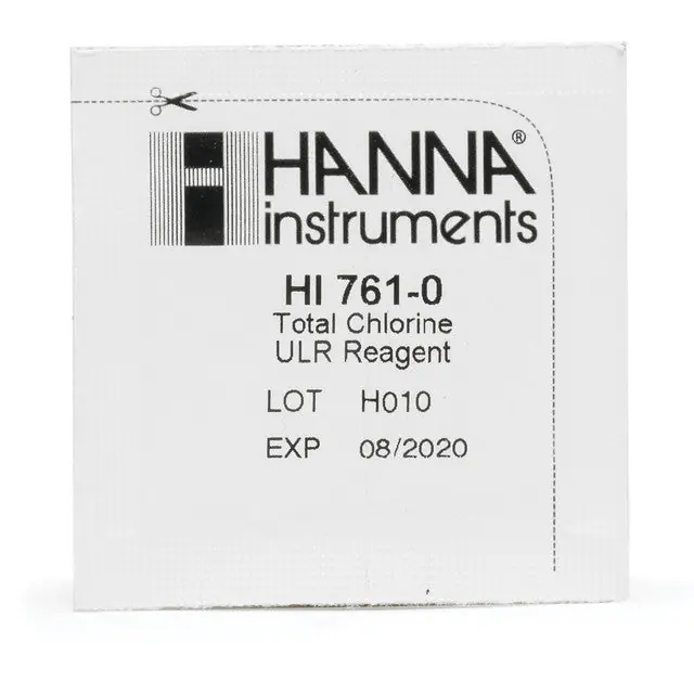 Hanna Instruments HI761-25 / 761-25 | Total Chlorine Ultra Low Range Checker Reagents (25 Tests) | Aquarium Testing