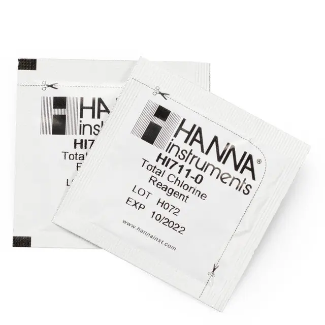 Hanna Instruments HI711-25 / 711-25 | Total Chlorine Checker Reagents (25 Tests) | Aquarium Testing