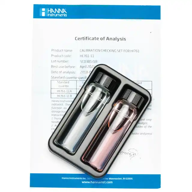 Hanna Instruments HI761-11 / 761-11 | Total Chlorine Ultra Low Range Checker HC Calibration Check Set | Aquarium Testing