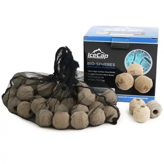 IceCap Bio-Sphere Biological Filter Media (1 kg) – Dense Ceramic Spheres