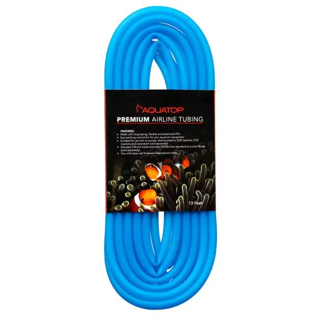 Aquatop AT-4-PAR – Premium Airline Tubing (Blue, 13 ft, 1/8" ID)