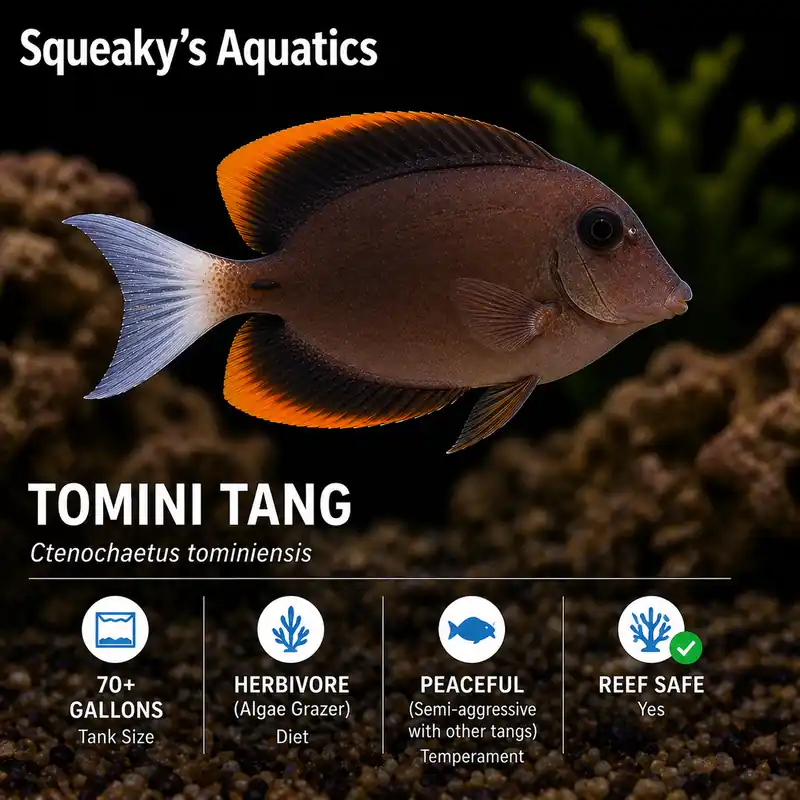 Tomini Tang (Ctenochaetus tominiensis) - Squeaky's Aquatics