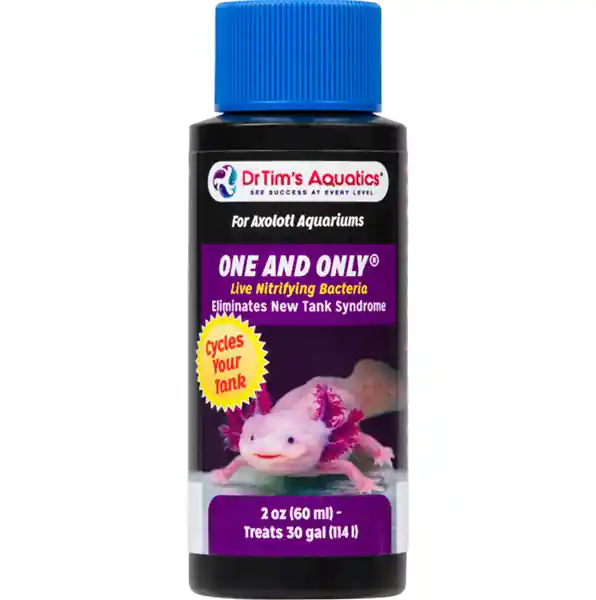 DrTim's Aquatics One & Only Axolotl 2 oz | Live Nitrifying Bacteria, Cycles 36 Gal - DrTim’s Aquatics