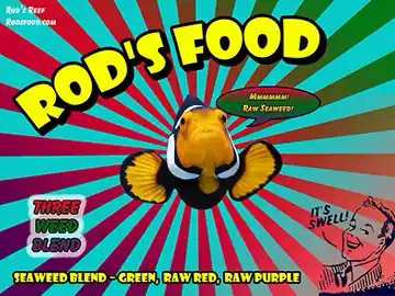 Rod's Food Three Weed Blend 30g | Mixed Seaweed for Tangs & Herbivorous Marine Fish - Rods
