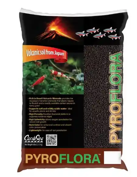 CaribSea PyroFlora Volcanic Substrate 6 lbs | Mineral-Rich Planted Tank Soil