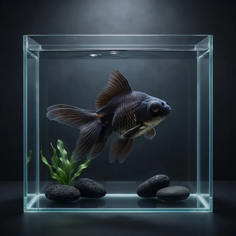 Black Moor Goldfish (Carassius auratus) - Squeaky's Aquatics