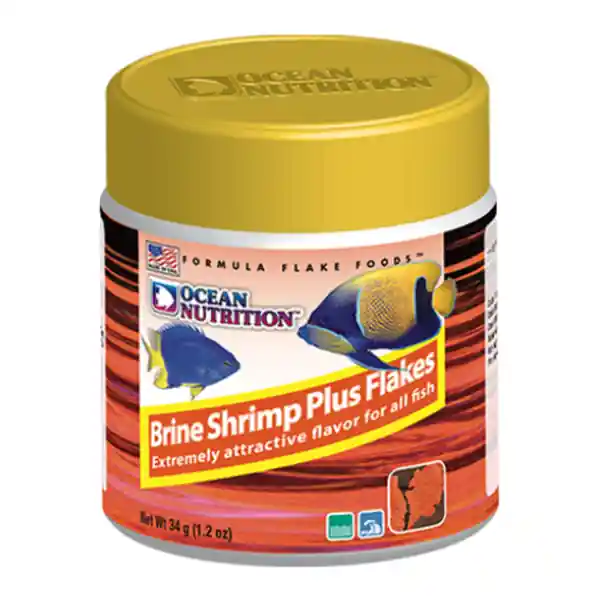 Ocean Nutrition Brine Shrimp Plus Flake | High-Protein Tropical Fish Food