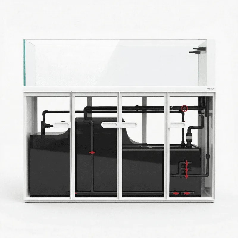 58 Gallon Fish Tank – Ultra Clear Architecture – White Arctic Series - Yaramira