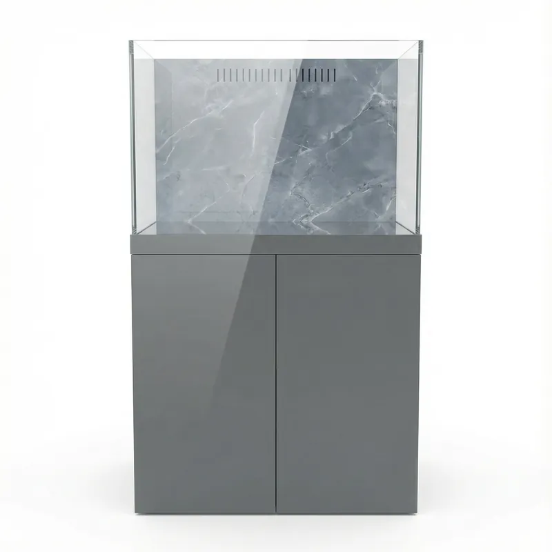 42 Gallon Fish Tank – Ultra Clear Architecture – Grey Halo Series - Yaramira