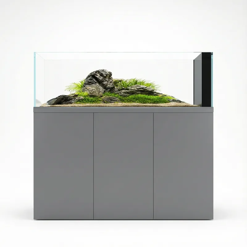 58 Gallon Fish Tank – Ultra Clear Architecture – Grey Dominion Core Series - Yaramira
