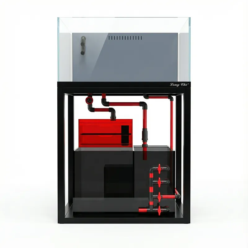 74 Gallon Fish Tank – Ultra Clear Architecture – Black Quantum Series - Yaramira