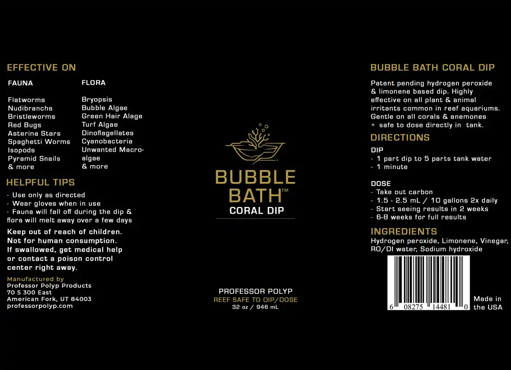 Professor Polyp's Bubble Bath Coral Dip - Coral's Coral
