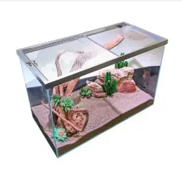 Lifegard Clear Glass 5 Gallon Rimless Terrarium - New