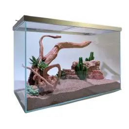 Lifegard Clear Glass 15 Gallon Rimless Terrarium - New