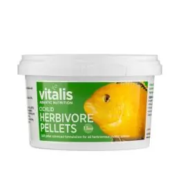 Vitalis Cichlid Herbivore Pellets (1.5mm, 140g) - New