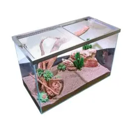 Lifegard Low Iron Glass 10 Gallon Rimless Long Terrarium - New