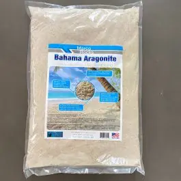MarcoRocks Beautiful White Pure Aragonite Sand- 22.5lb bag