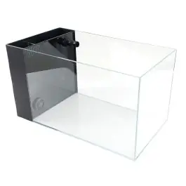 Lifegard CRYSTAL 45 Degree Low Iron Ultra Clear Aquarium Built in Back Filter - 7.43 Gal