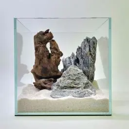 Lifegard 3 Gallon Ultra-Low Iron Nano Rimless Cube Tank