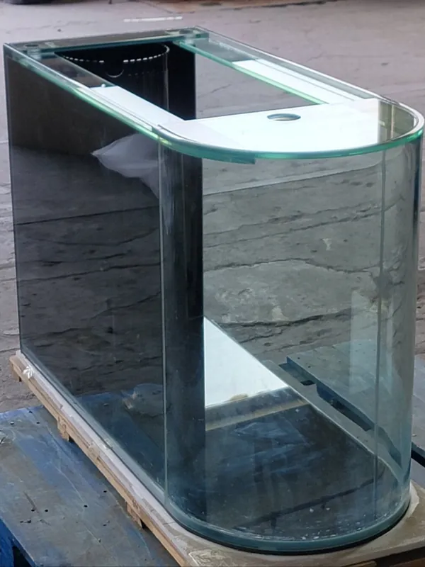 Rose Cherry Color * 120g Reef-Ready Glass Peninsula Bullet Bullnose U-Shape Aquarium Set